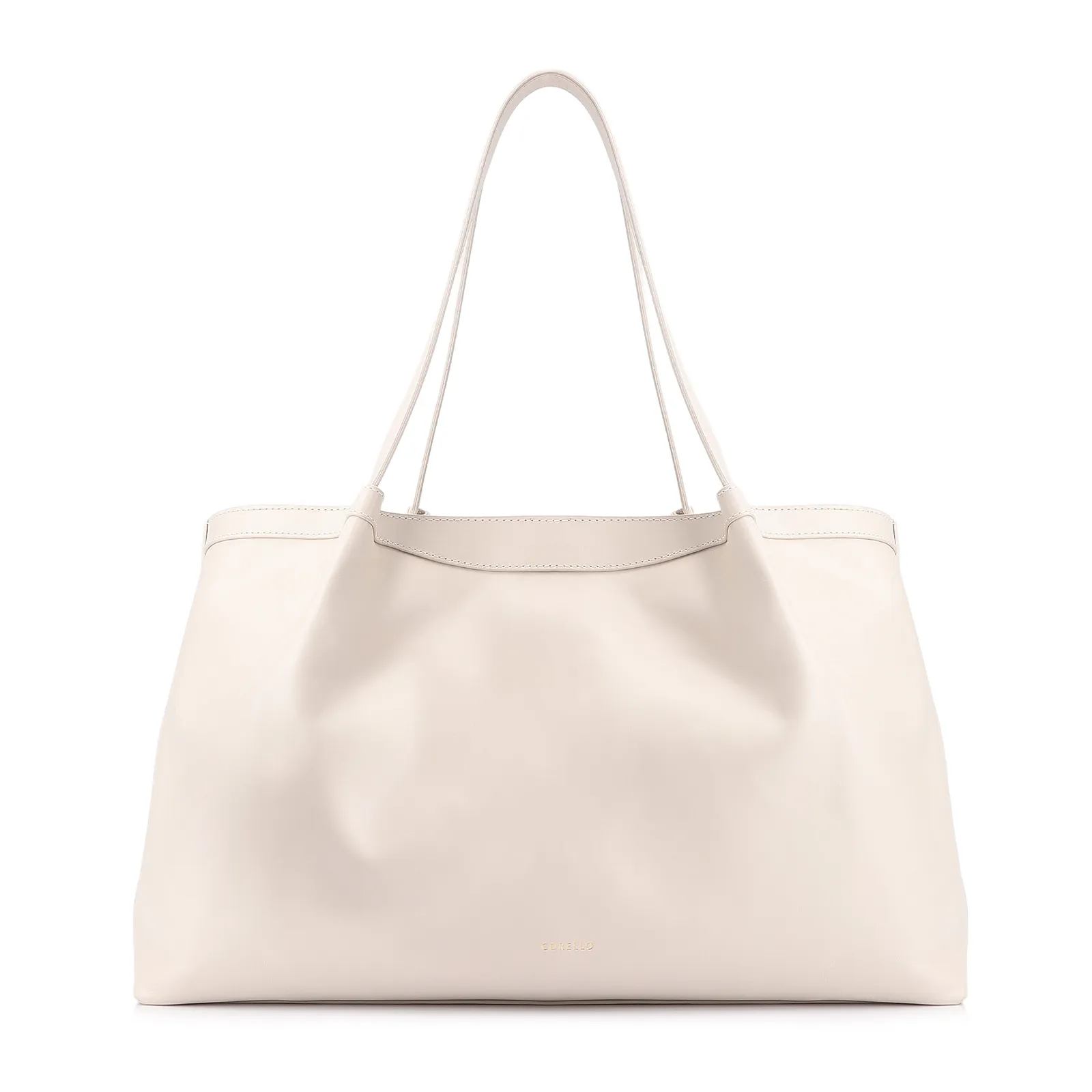 Bolsa Tote Tressê Couro Off White