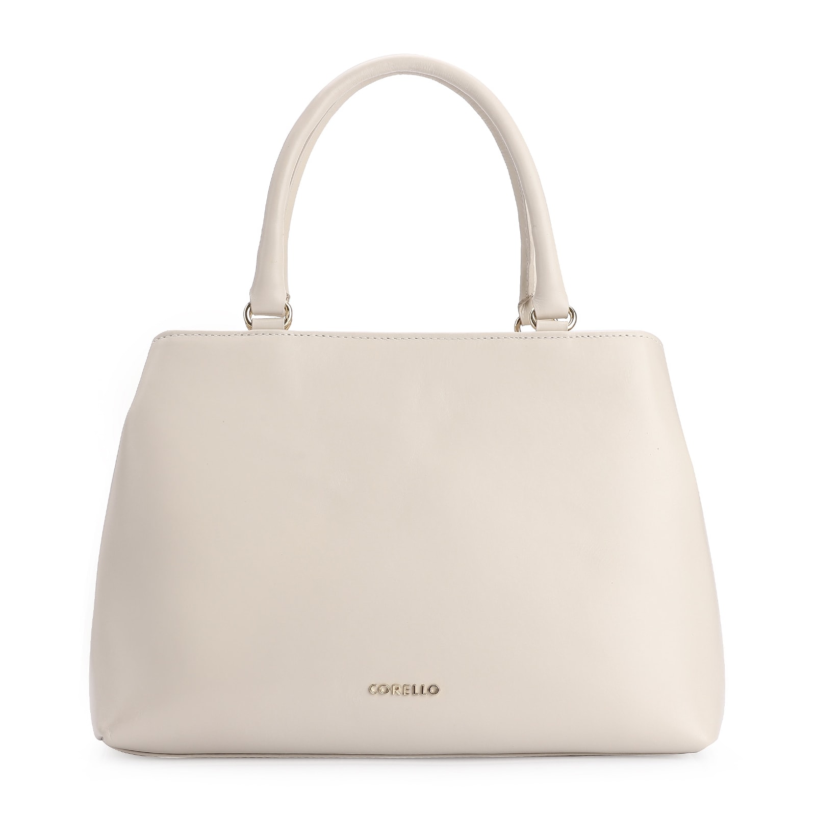 Bolsa Tote Tressê Couro Off White