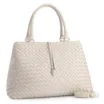 Bolsa Tote Tressê Couro Off White - imagem 2