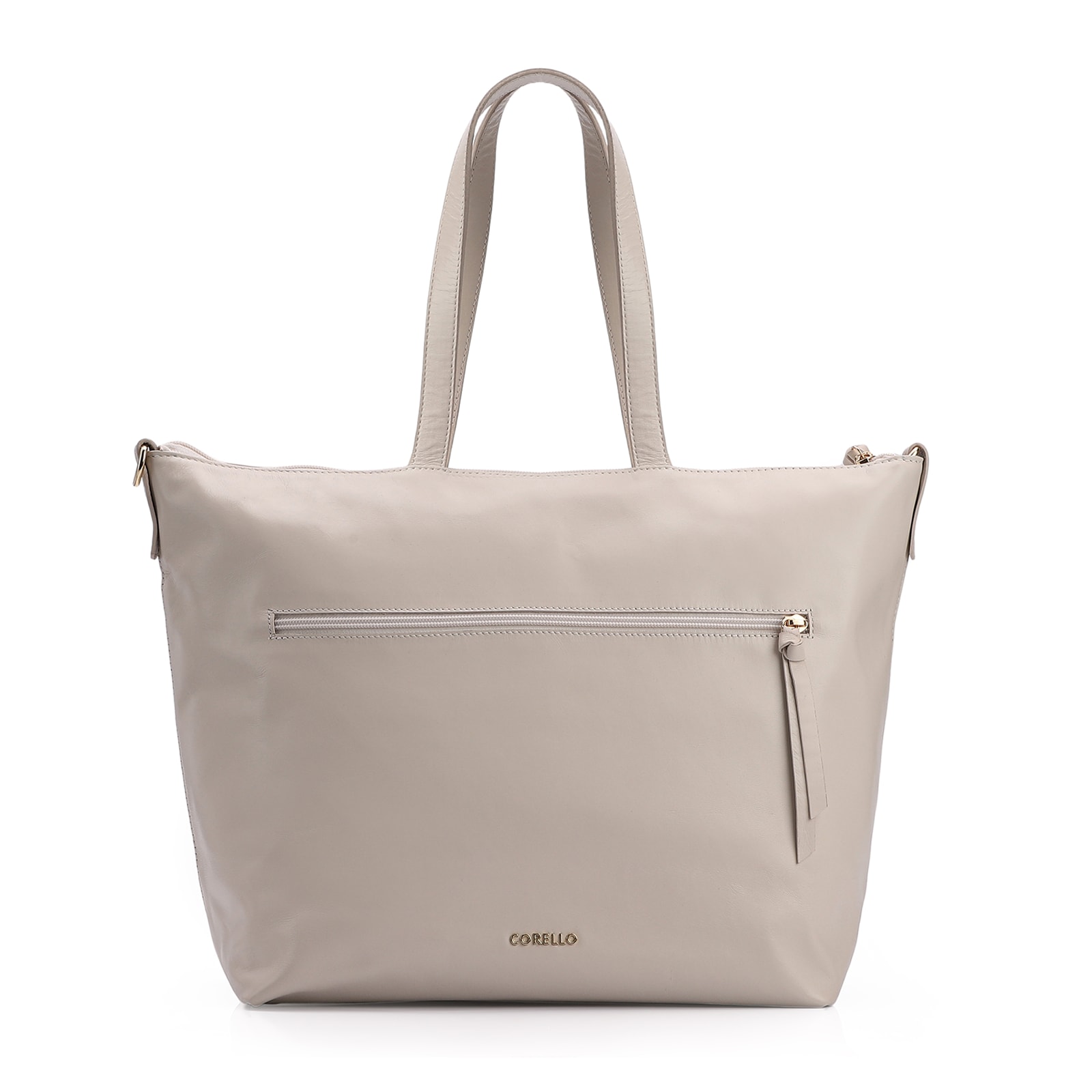 Bolsa Tote Tressê Couro Off White