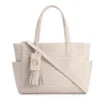 Bolsa Tote Tressê Couro Off White - imagem 1