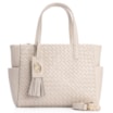 Bolsa Tote Tressê Couro Off White - imagem 2