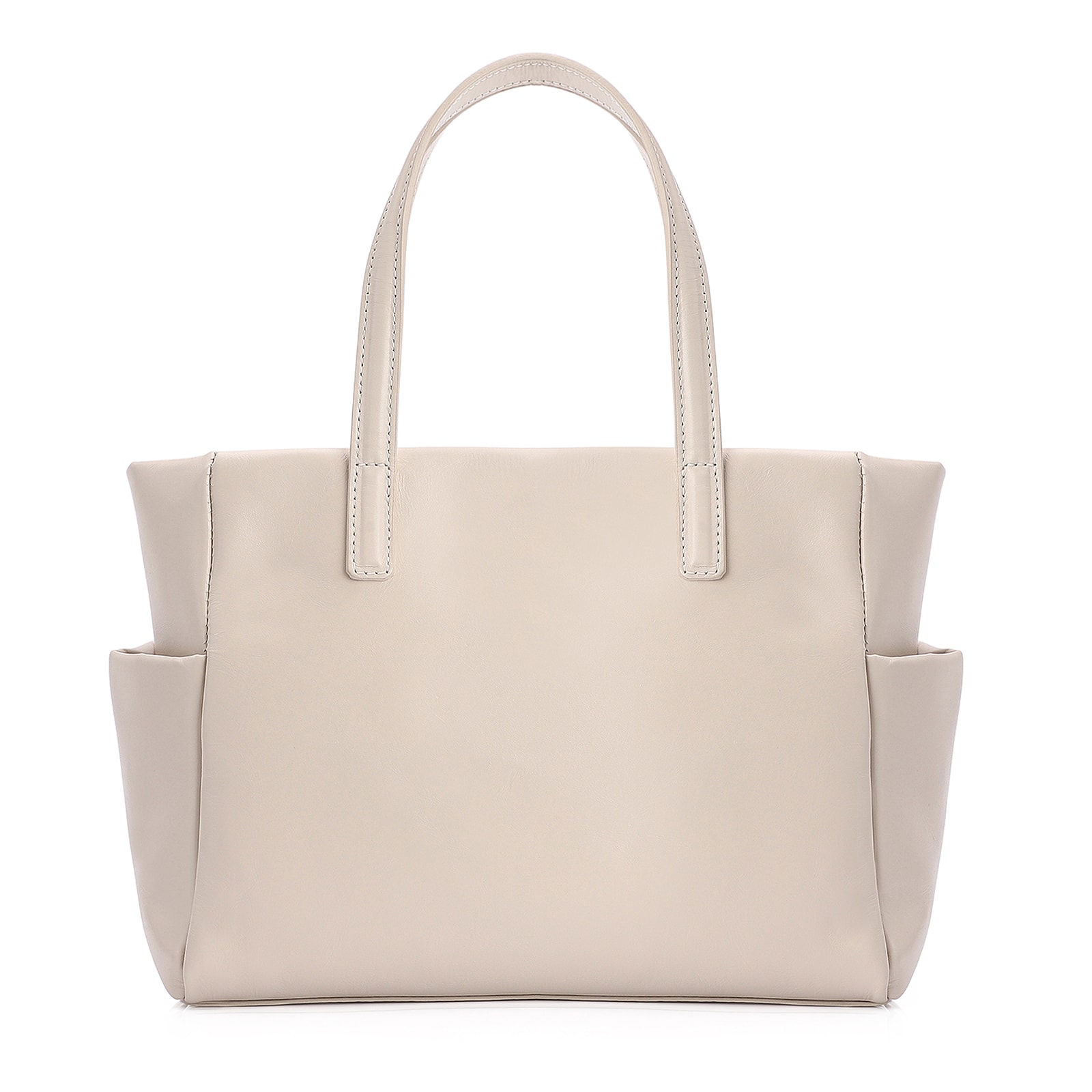 Bolsa Tote Tressê Couro Off White