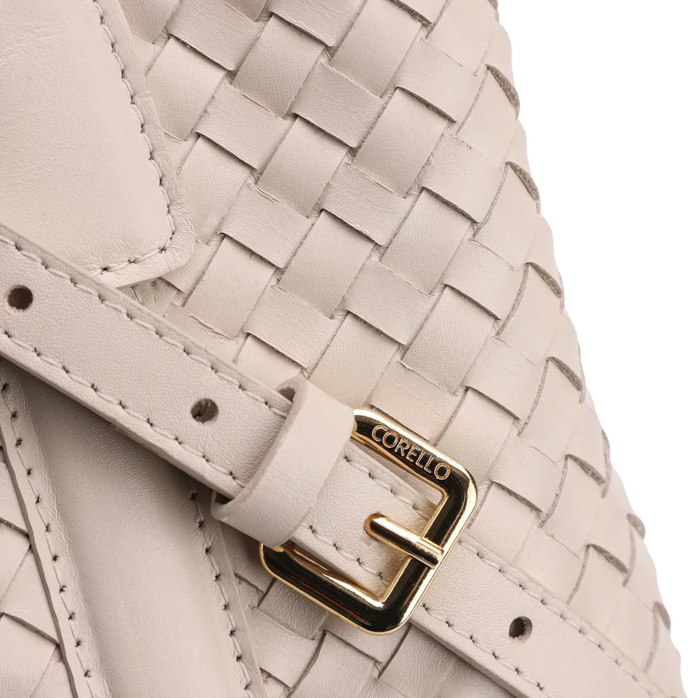 Bolsa Tote Tressê Couro Off White - imagem 7