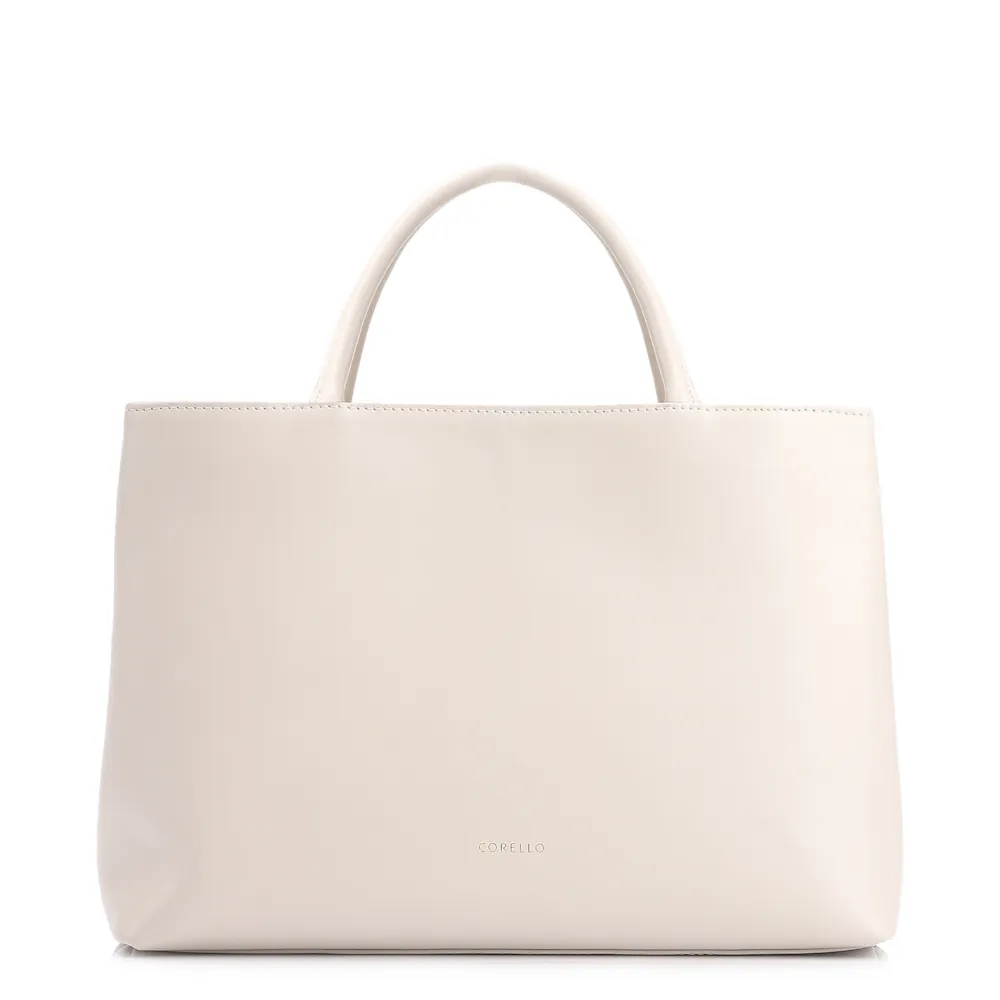 Bolsa Tote Tressê Couro Off White - imagem 4
