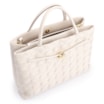 Bolsa Tote Tressê Couro Off White - imagem 5