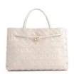 Bolsa Tote Tressê Couro Off White - imagem 1