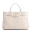 Bolsa Tote Tressê Couro Off White - imagem 1