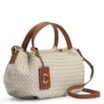 Bolsa Tote Tressê Couro Off White/Caramelo - imagem 3