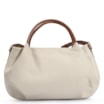 Bolsa Tote Tressê Couro Off White/Caramelo - imagem 4