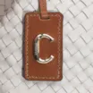 Bolsa Tote Tressê Couro Off White/Caramelo - imagem 6