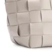 Bolsa Tote Tressê Couro Off White/Marrom - imagem 7
