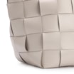 Bolsa Tote Tressê Couro Off White/Marrom - imagem 7