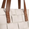 Bolsa Tote Tressê Couro Off White/Marrom - imagem 8