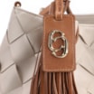 Bolsa Tote Tressê Couro Off White/Marrom - imagem 6