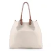 Bolsa Tote Tressê Couro Off White/Marrom - imagem 3
