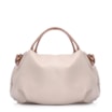 Bolsa Tote Tressê Couro Off White/Marrom - imagem 3