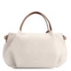 Bolsa Tote Tressê Couro Off White/Marrom - imagem 3