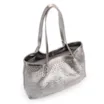 Bolsa Tote Tressê Couro Prata - imagem 4