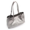 Bolsa Tote Tressê Couro Prata - imagem 4