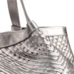 Bolsa Tote Tressê Couro Prata - imagem 7