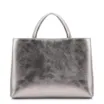 Bolsa Tote Tressê Couro Prata - imagem 3