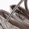 Bolsa Tote Tressê Couro Prata - imagem 5