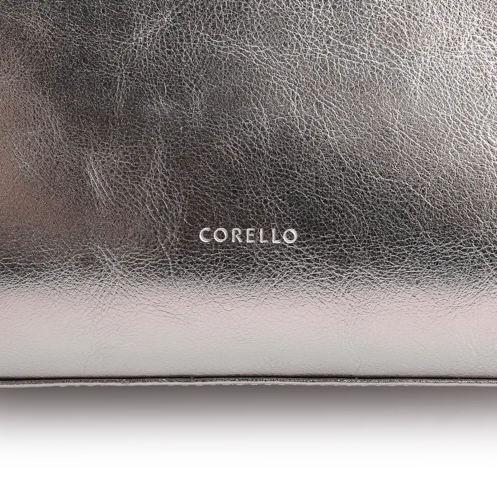 Bolsa Tote Tressê Couro Prata - imagem 6