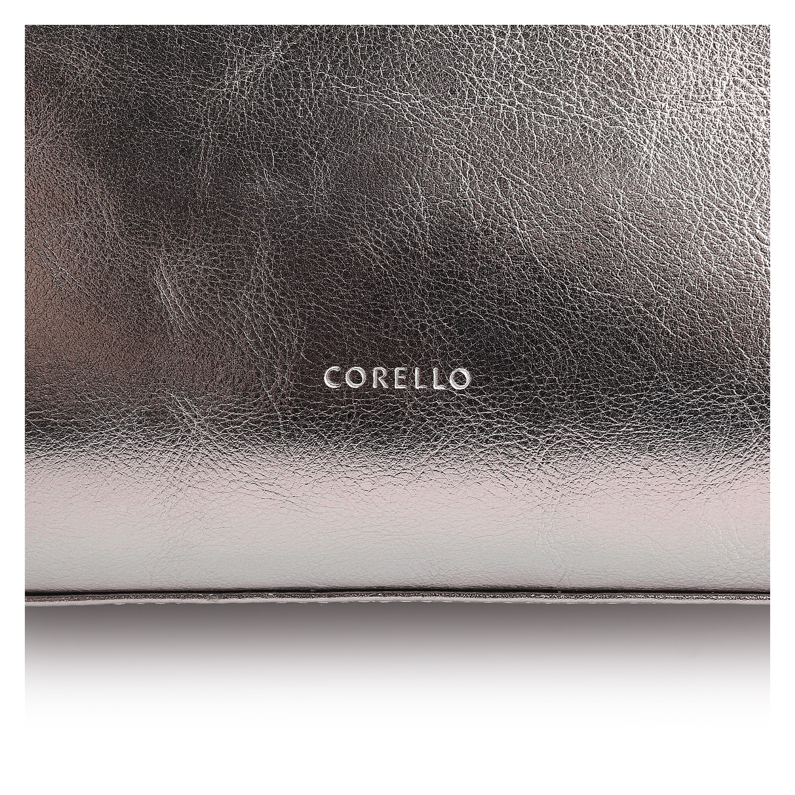 Bolsa Tote Tressê Couro Prata