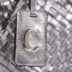 Bolsa Tote Tressê Couro Prata - imagem 6