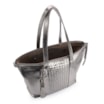 Bolsa Tote Tressê Couro Prata - imagem 4
