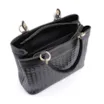 Bolsa Tote Tressê Couro Preto - imagem 4