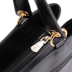 Bolsa Tote Tressê Couro Preto - imagem 5