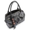 Bolsa Tote Tressê Couro Preto - imagem 4