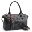 Bolsa Tote Tressê Couro Preto - imagem 2