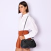 Bolsa Tote Tressê Couro Preto - imagem 2