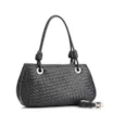 Bolsa Tote Tressê Couro Preto - imagem 3