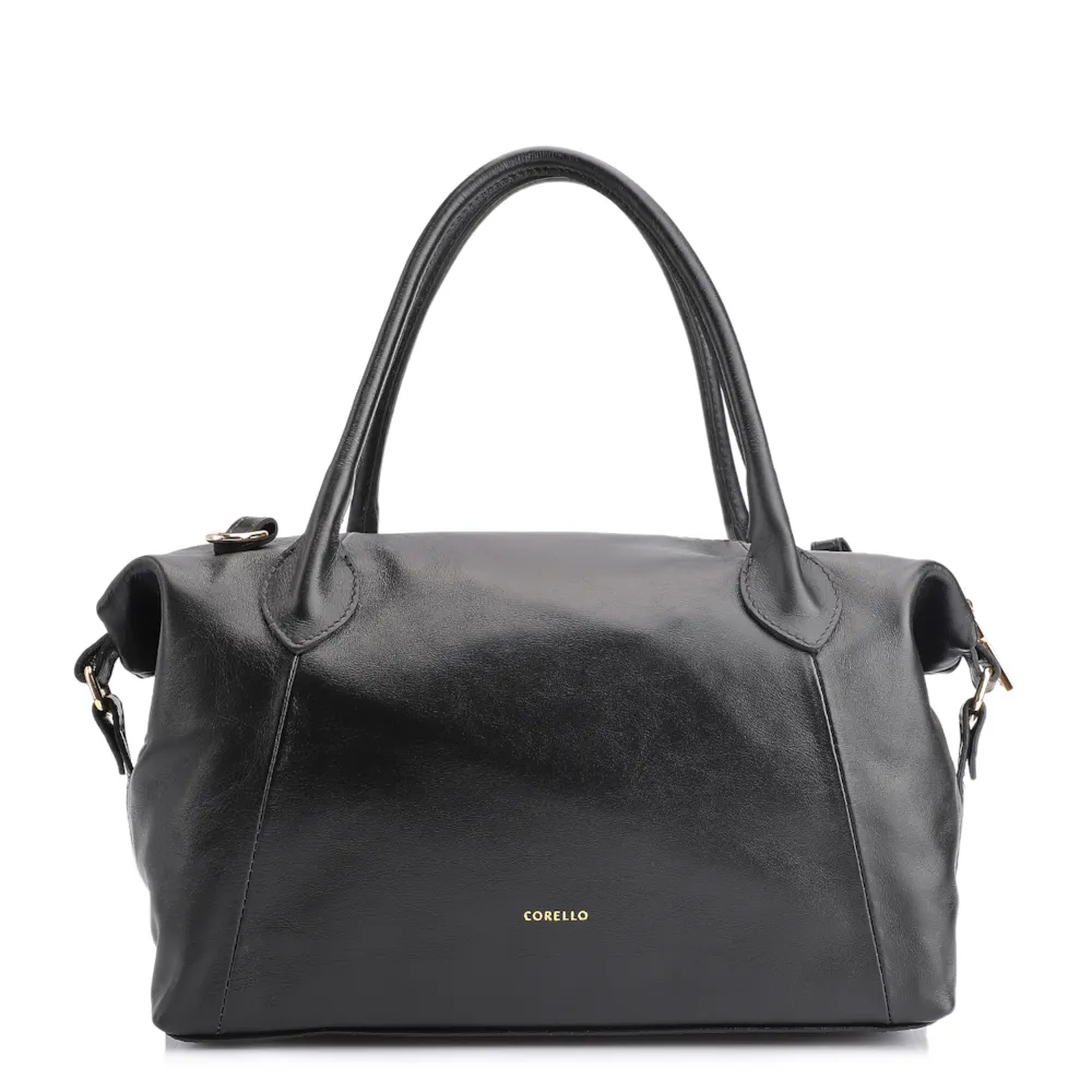 Bolsa Tote Tressê Couro Preto - imagem 4