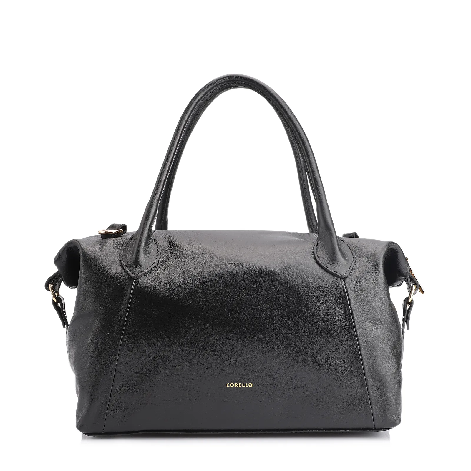 Bolsa Tote Tressê Couro Preto