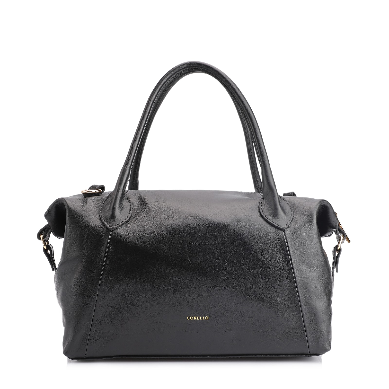 Bolsa Tote Tressê Couro Preto
