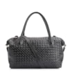 Bolsa Tote Tressê Couro Preto - imagem 1