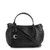 Bolsa Tote Tressê Couro Preto - imagem 1