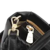 Bolsa Tote Tressê Couro Preto - imagem 7