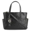 Bolsa Tote Tressê Couro Preto - imagem 1