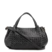 Bolsa Tote Tressê Couro Preto - imagem 1