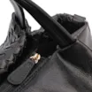 Bolsa Tote Tressê Couro Preto - imagem 5