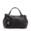 Bolsa Tote Tressê Couro Preto - imagem 1