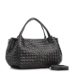 Bolsa Tote Tressê Couro Preto - imagem 2