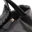Bolsa Tote Tressê Couro Preto - imagem 5