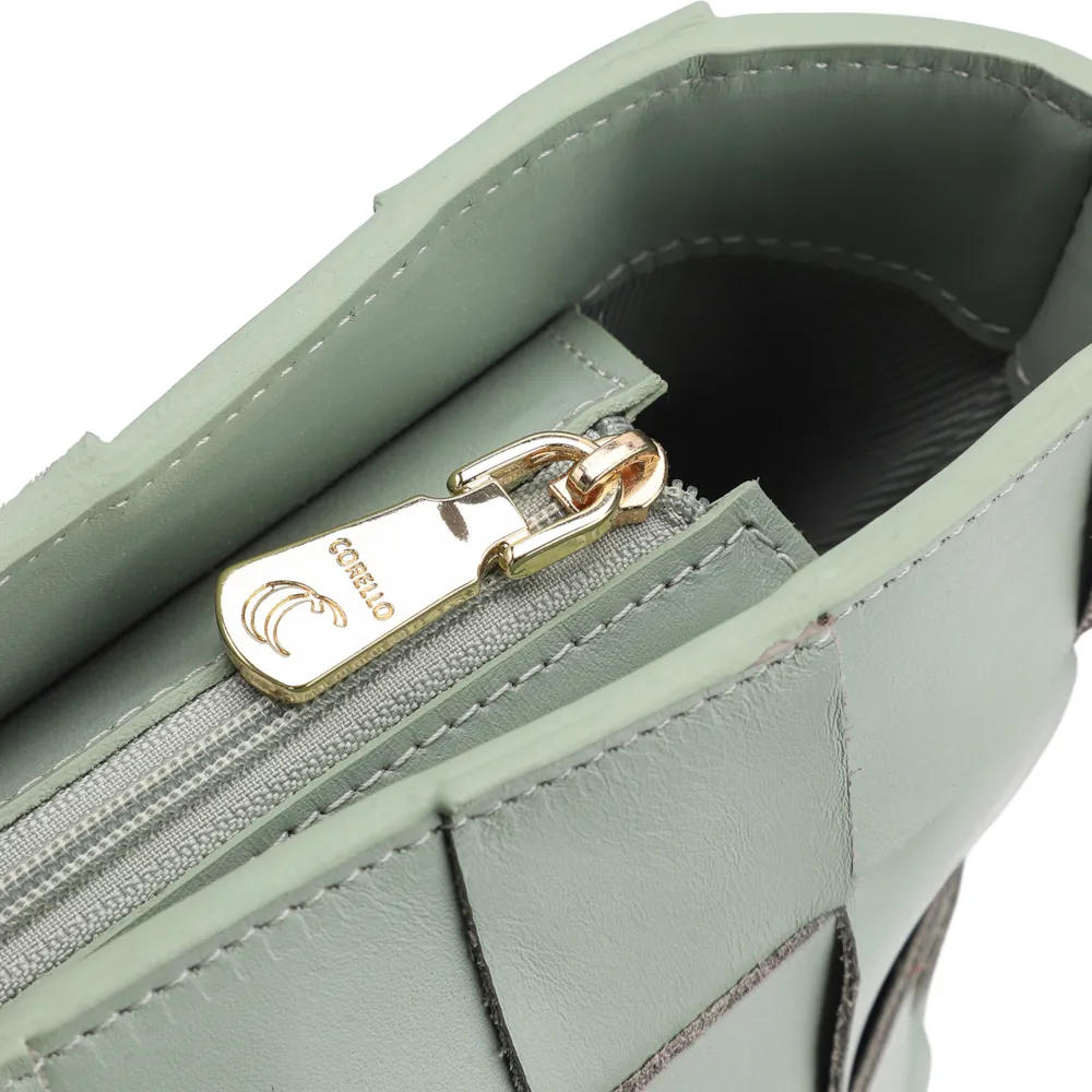 Bolsa Tote Tressê Couro Verde - imagem 5